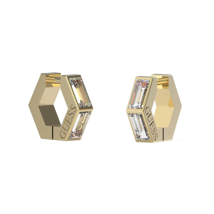 Guess Damen Ohrstecker JUBE03133JW - Gold/Weiß - View 8