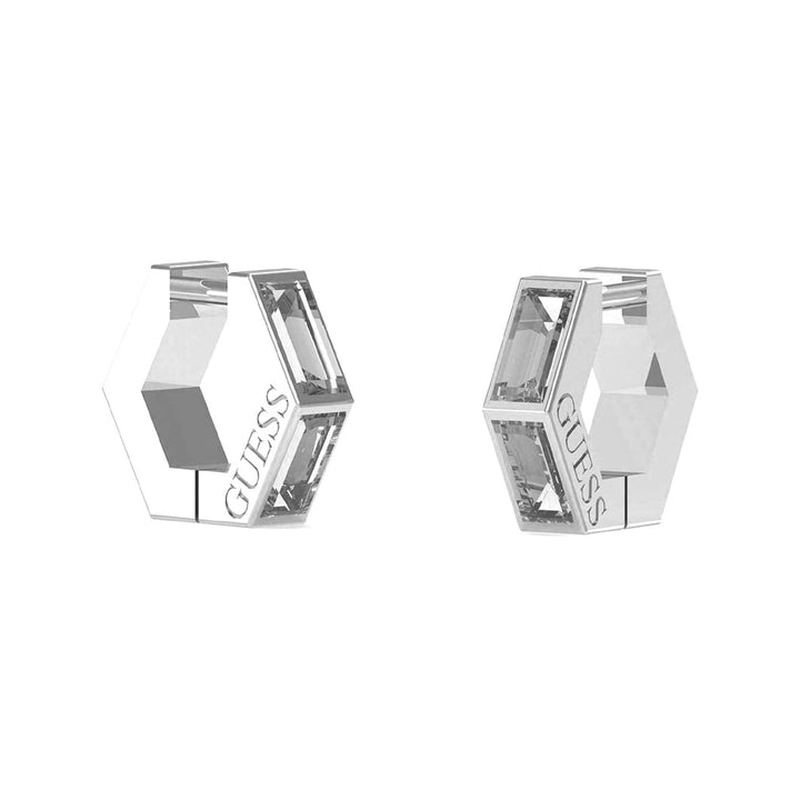 Guess Damen Ohrstecker JUBE03133JW - Silber/Weiß - View 2