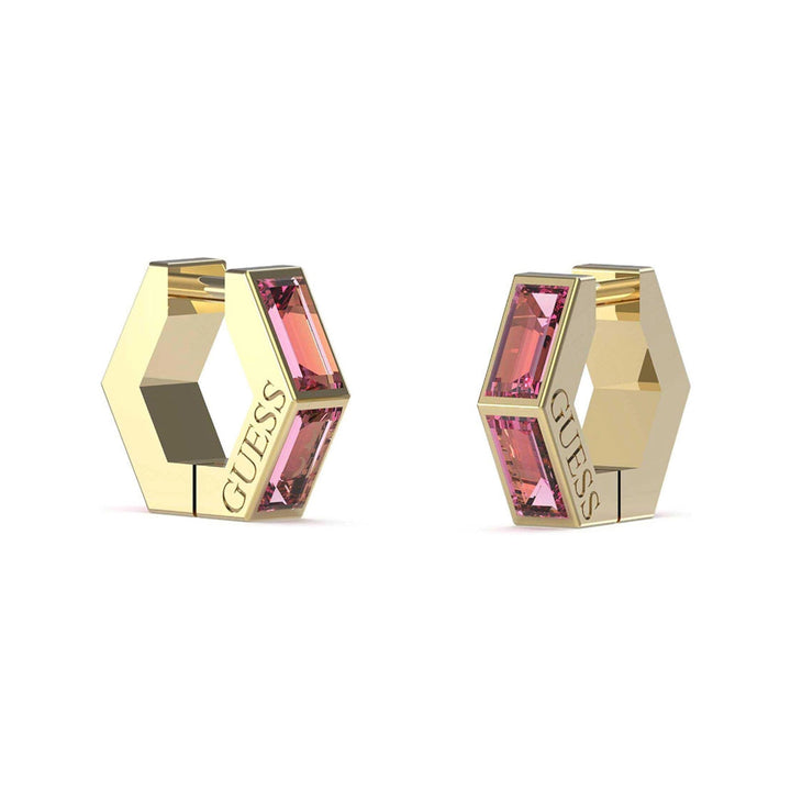Guess Damen Ohrstecker JUBE03133JW - Gold/Pink - View 5