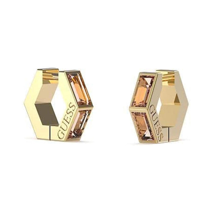 Guess Damen Ohrstecker JUBE03133JW - Gold/Braun - View 7