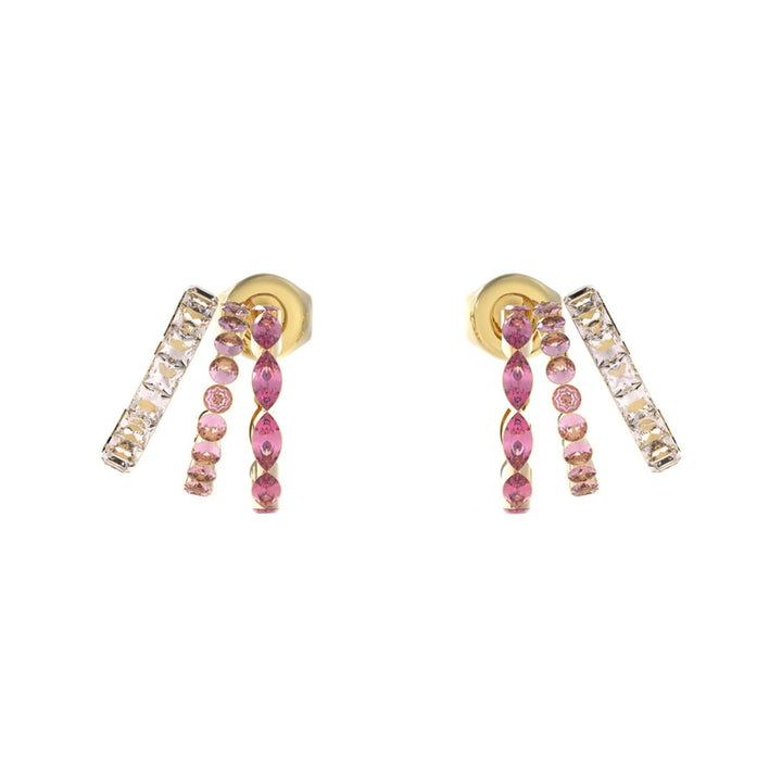 Guess Damen Ohrstecker JUBE03307JW - Gold/Pink - View 2