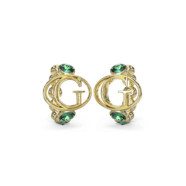 Guess Damen Ohrstecker JUBE03360JW - Gold/Grün