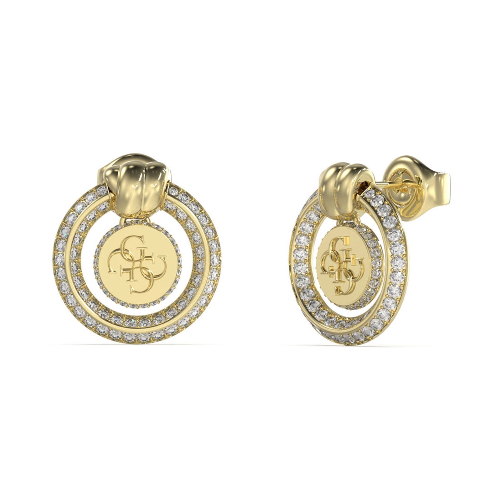 Guess Damen Ohrstecker JUBE04060JW - Gold - View 2