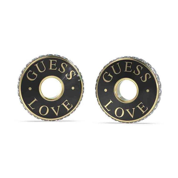 Guess Damen Ohrstecker JUBE04084JW - Gold/Schwarz