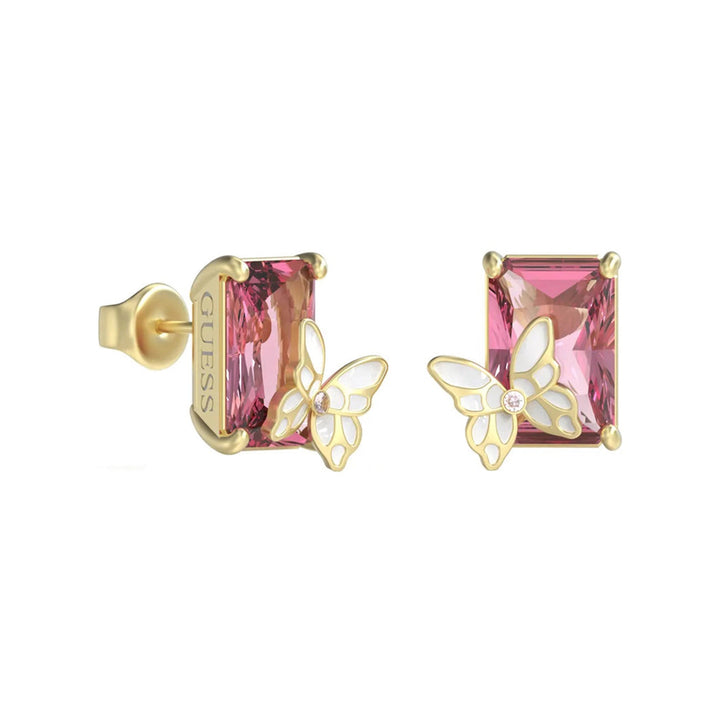 Guess Damen Ohrstecker JUBE04095JW - Gold/Lila - View 2