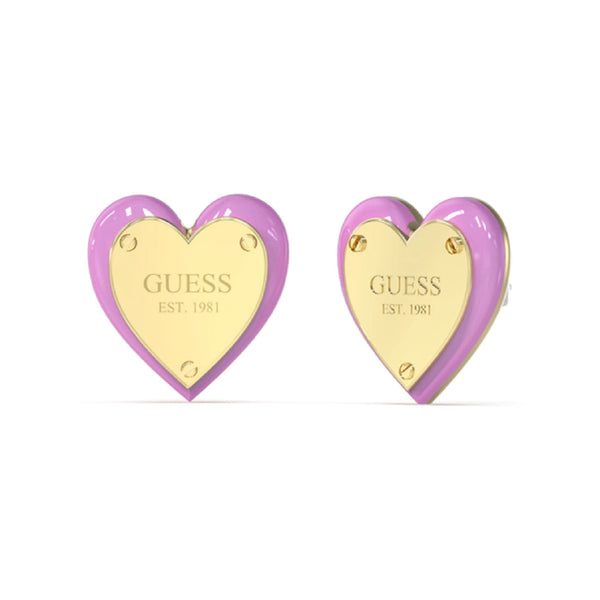 Guess Damen Ohrstecker JUBE04207JW - Gold/Pink