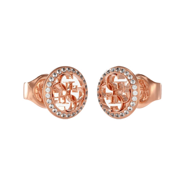 Guess Damen Ohrstecker Life In 4G JUBE02136JW - Rosegold