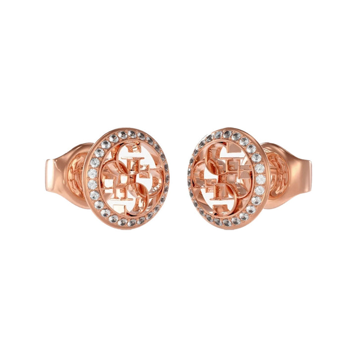 Guess Damen Ohrstecker Life In 4G JUBE02136JW - Rosegold