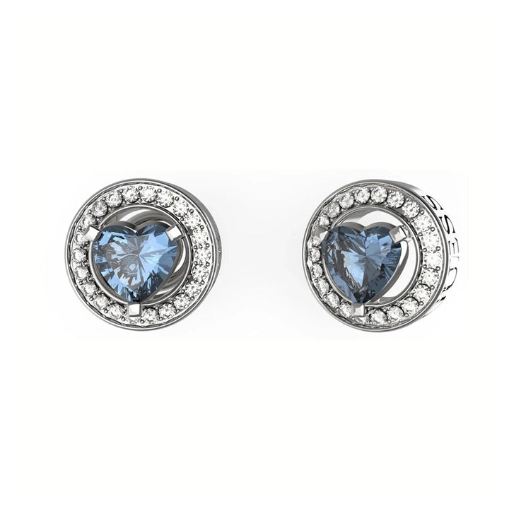 Guess Damen Ohrstecker Mama Non Mama JUBE04669JW - Silber/Blau - View 2