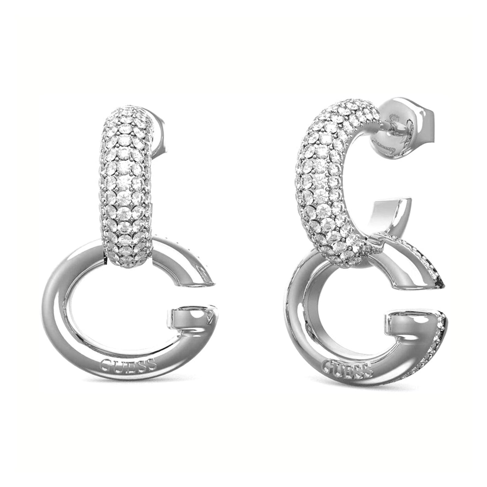 Guess Damen Ohrstecker Oh My G JUBE04521JW - Silber