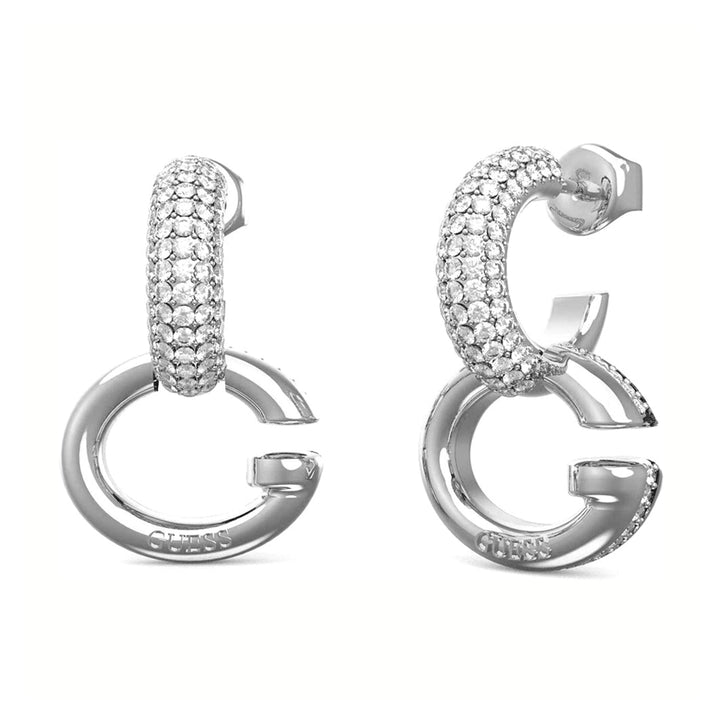 Guess Damen Ohrstecker Oh My G JUBE04521JW - Silber