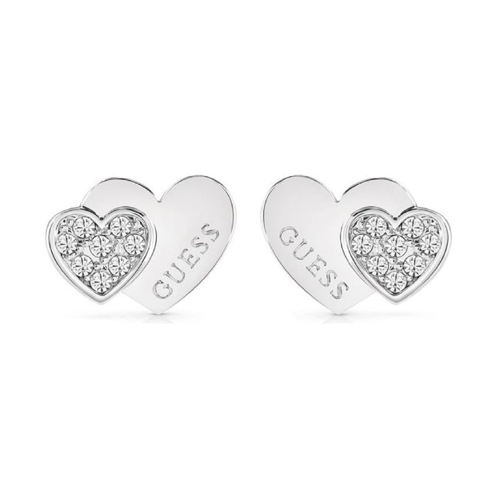 Guess Damen Ohrstecker Studs Party JUBE02174JW - Silber