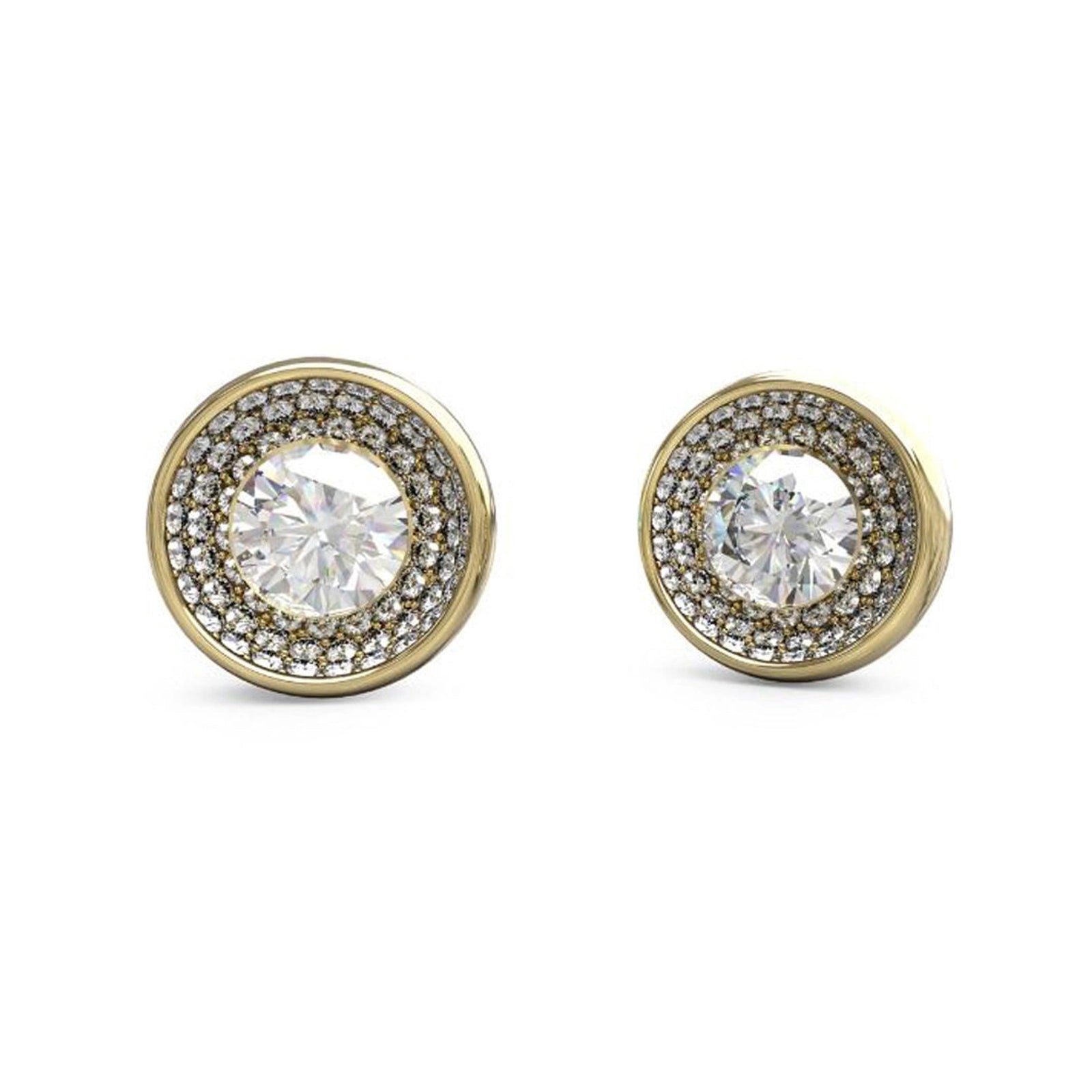 Guess Damen Ohrstecker Unique Solitaire JUBE03396JW - Gold - View 2