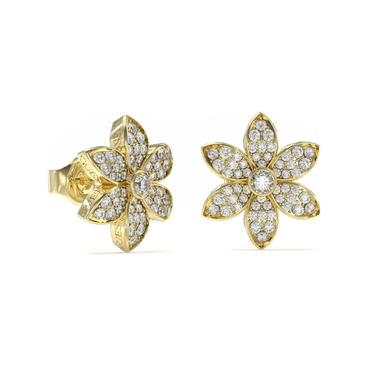 Guess Damen Ohrstecker White Lotus JUBE04145JW - Gold - View 2