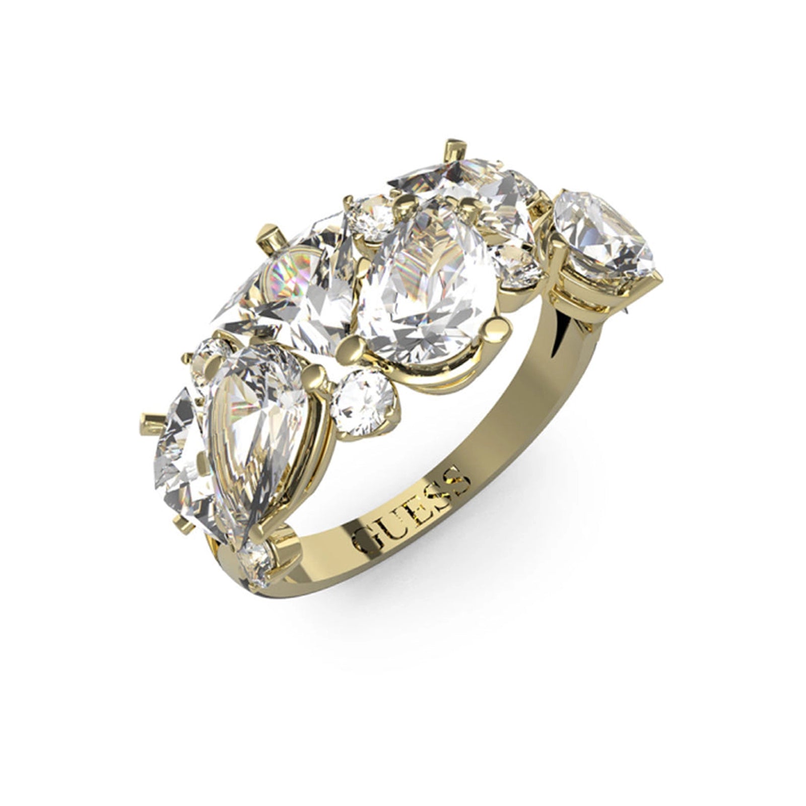 Guess Damen Ring JUBR04403JW - Gold / 58 - View 2