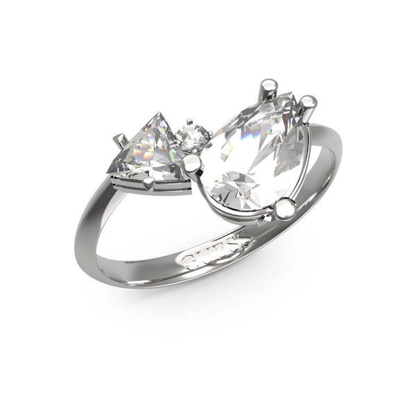 Guess Damen Ring JUBR04418JW - Silber / 52 / Silber / 50