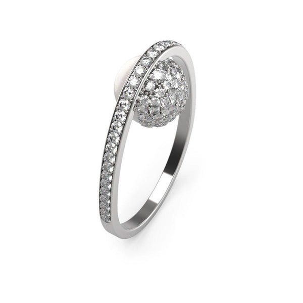 Guess Damen Ring JUBR04454JW - Silber / 58