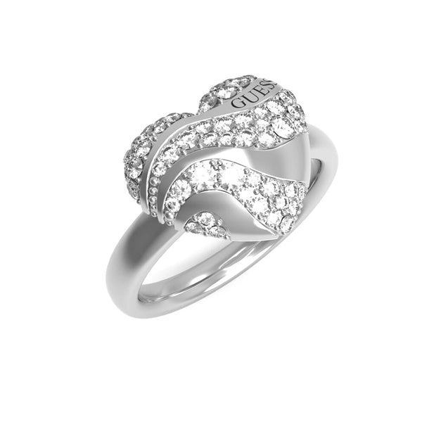 Guess Damen Ring JUBR04503JW - Silber / 58