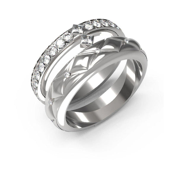 Guess Damen Ring JUBR04586JW - Silber / 58 / Silber / 54 / Silber / 52 / Silber / 50