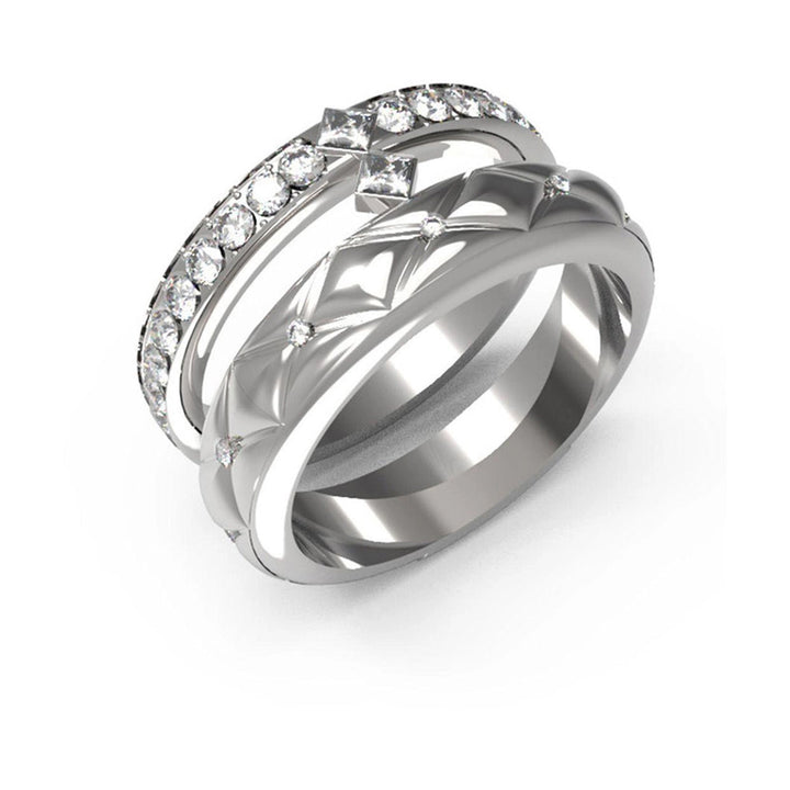 Guess Damen Ring JUBR04586JW - Silber / 58 / Silber / 54 / Silber / 52 / Silber / 50