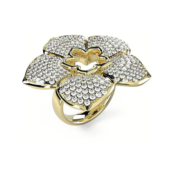 Guess Damen Ring Shining Winter Ring JUBR04465JW - Gold / 58