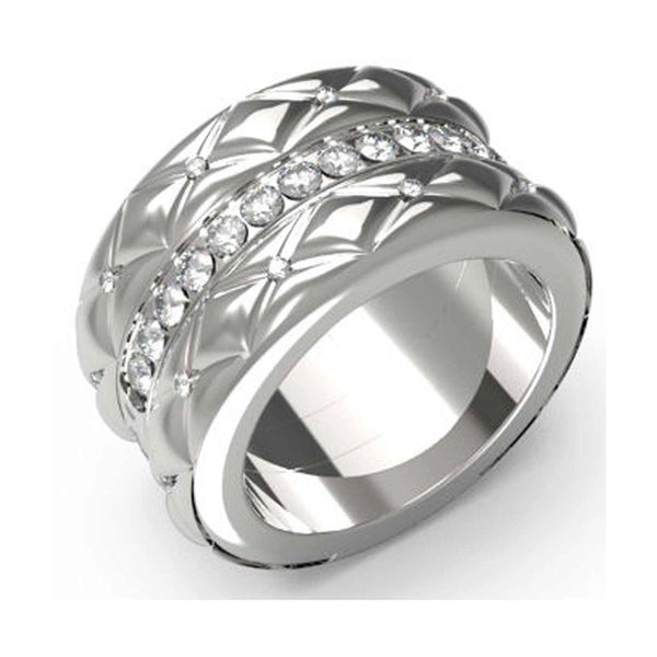 Guess Damen Ring Shining Winter Ring JUBR04592JW - Silber / 58