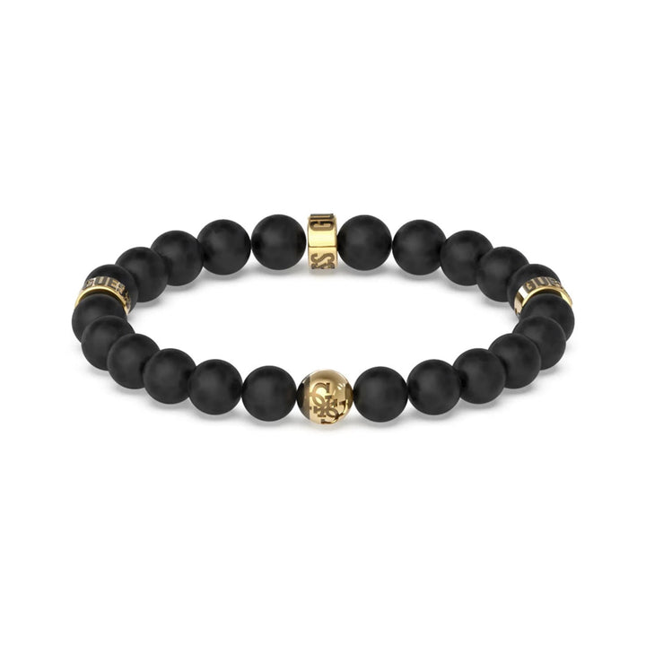 Guess Herren Armband 4G Icon JUMB02117JW - Gold/Schwarz - View 2