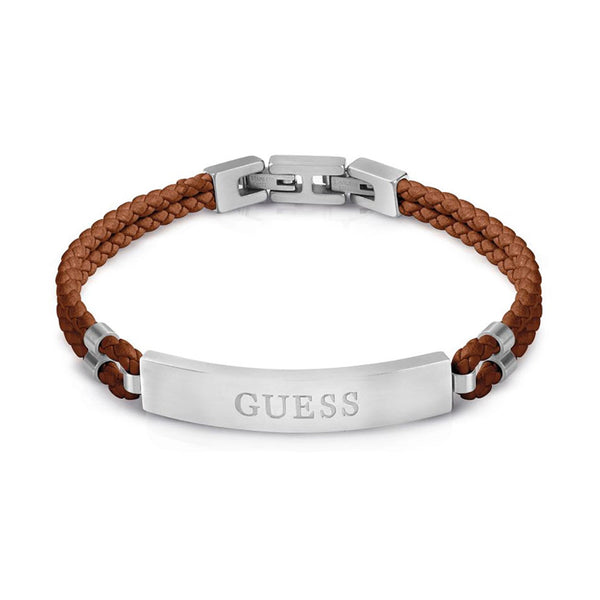 Guess Herren Armband JUMB01346JW - Silber/Braun