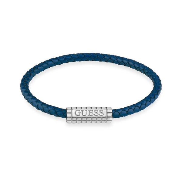 Guess Herren Armband JUMB02141JW - Silber/Blau / 24 CM / Silber/Blau / 22 CM