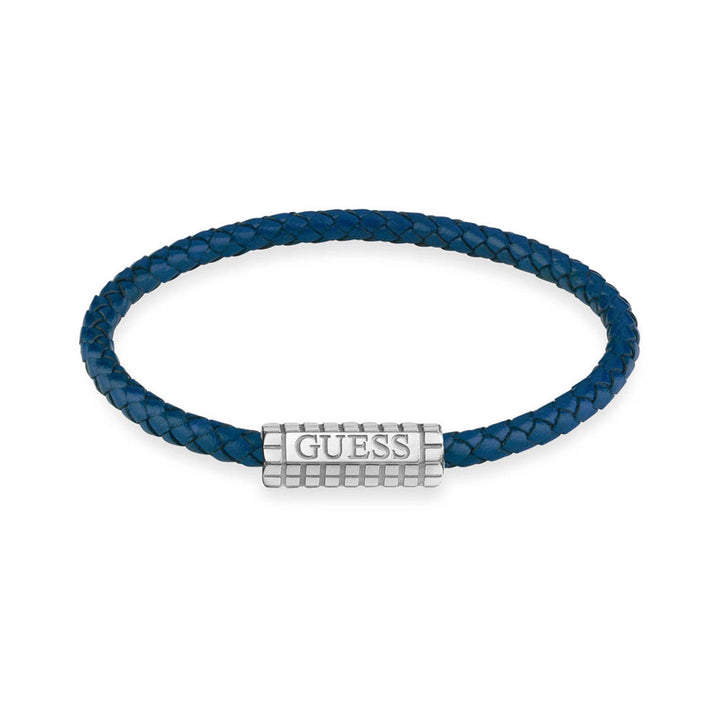 Guess Herren Armband JUMB02141JW - Silber/Blau / 24 CM / Silber/Blau / 22 CM