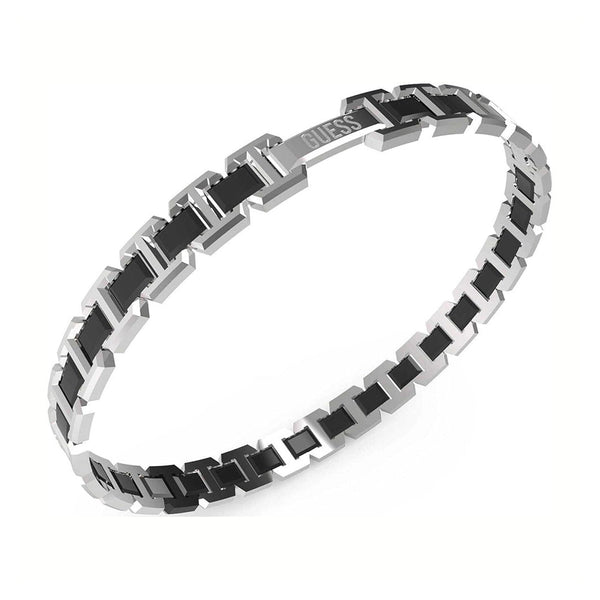 Guess Herren Armband JUMB04030JW - Silber/Schwarz