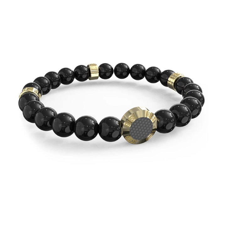 Guess Herren Armband JUMB04049JW - Gold/Schwarz - View 2