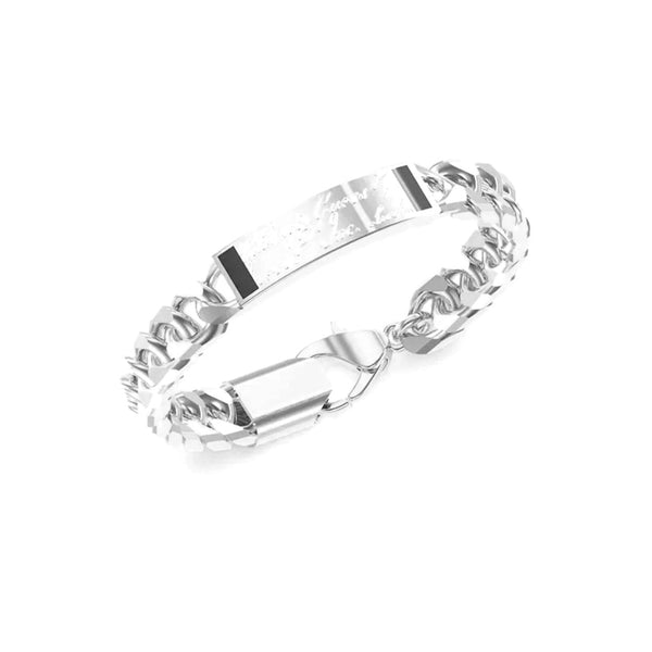 Guess Herren Armband JUMB04401JW - Silber/Schwarz / S / Silber/Schwarz / L