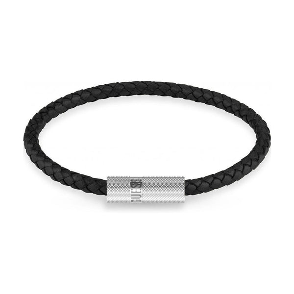 Guess Herren Armband JUXB03238JW - Silber/Schwarz / 23 CM / Silber/Schwarz / 21 CM