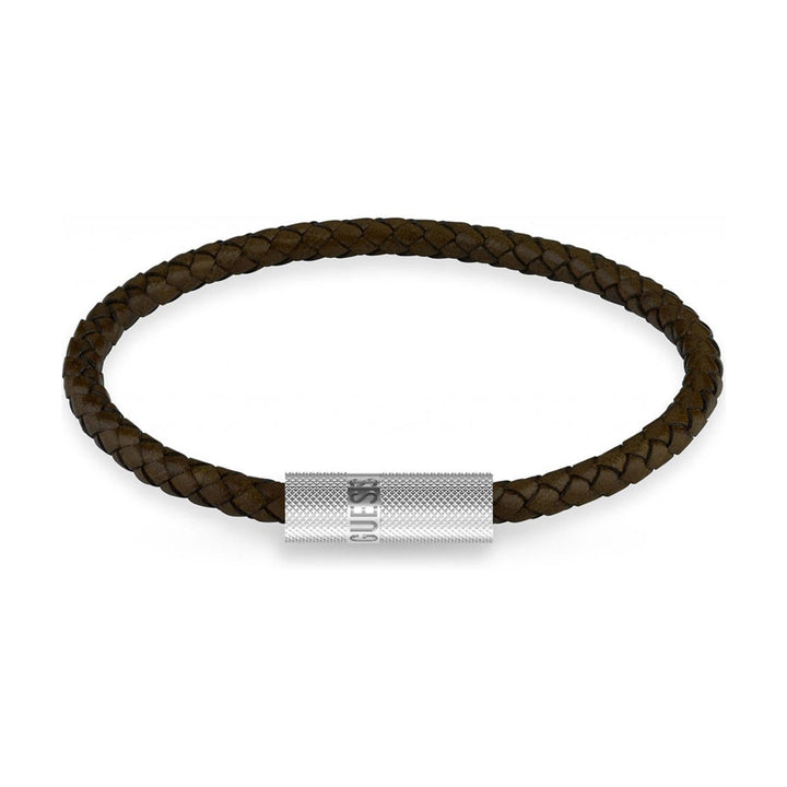 Guess Herren Armband JUXB03238JW - Silber/Braun / 23 CM / Silber/Braun / 21 CM - View 2