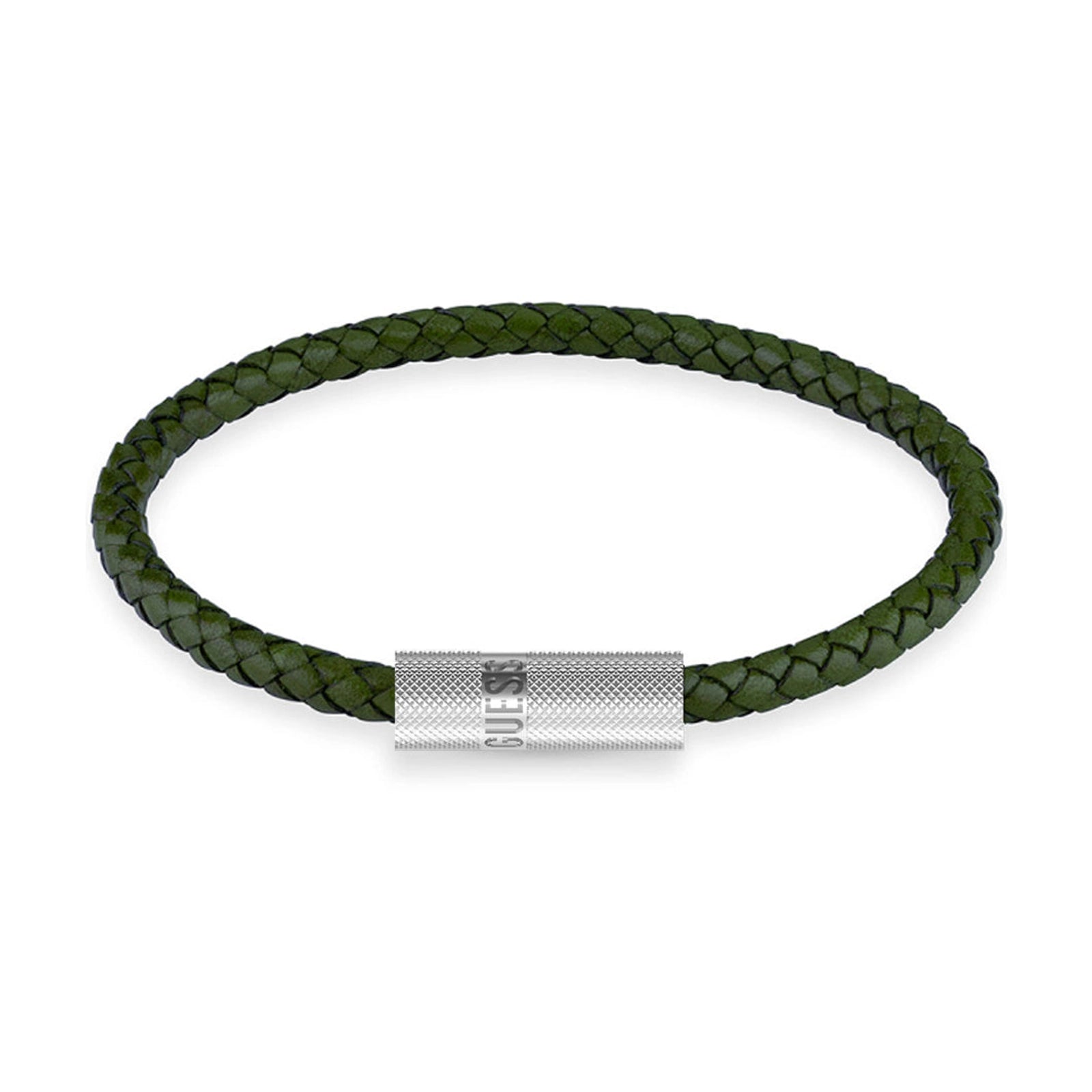 Guess Herren Armband JUXB03238JW - Silber/Grün / 23 CM / Silber/Grün / 21 CM - View 3