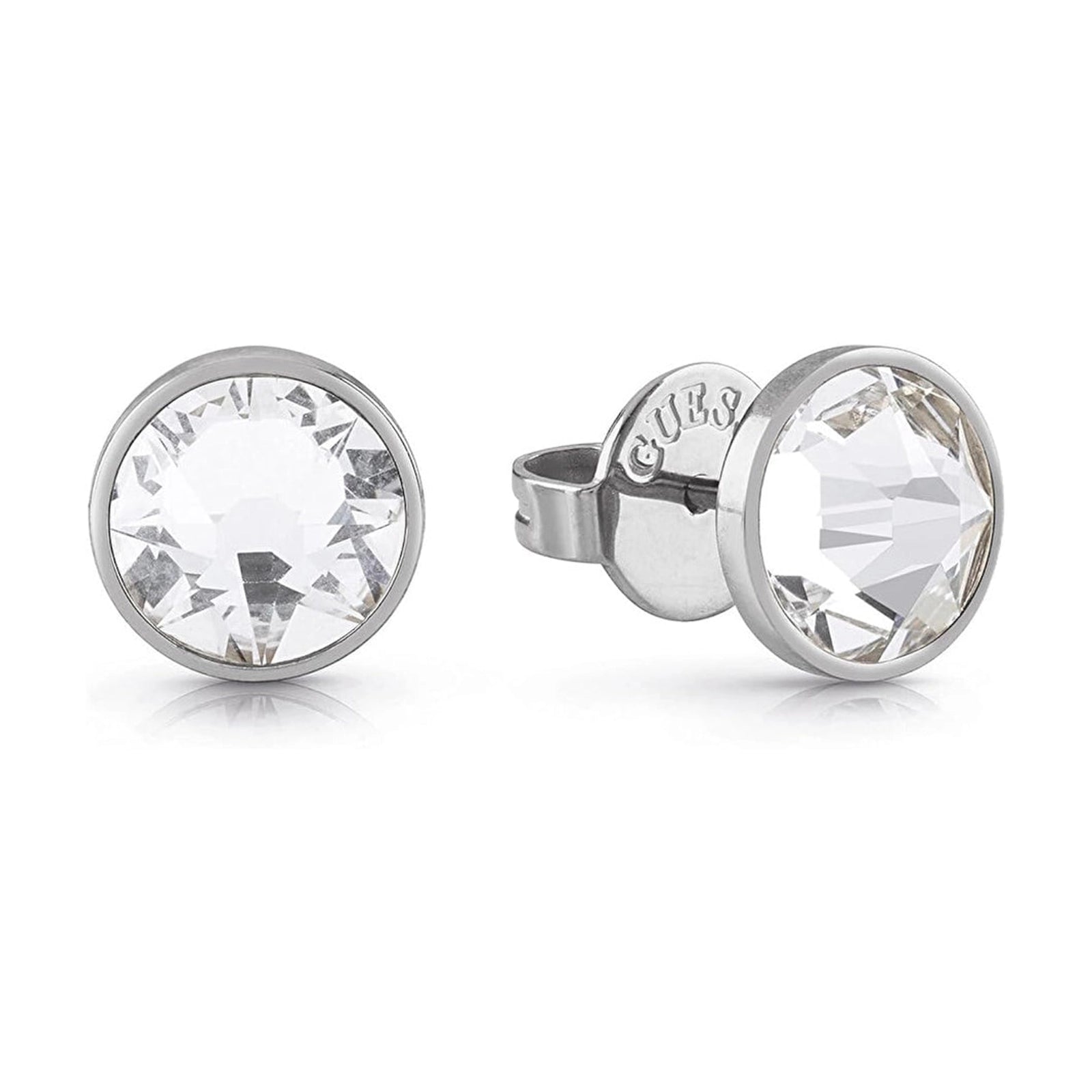 Guess Herren Ohrstecker JUME01343JW - Silber/Weiß - View 2