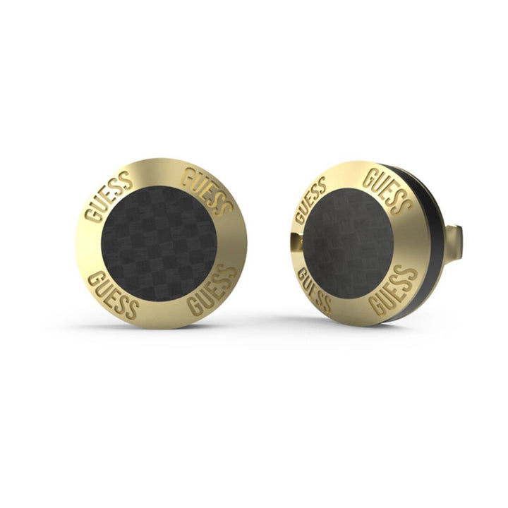 Guess Herren Ohrstecker JUME04040JW - Gold/Schwarz - View 2