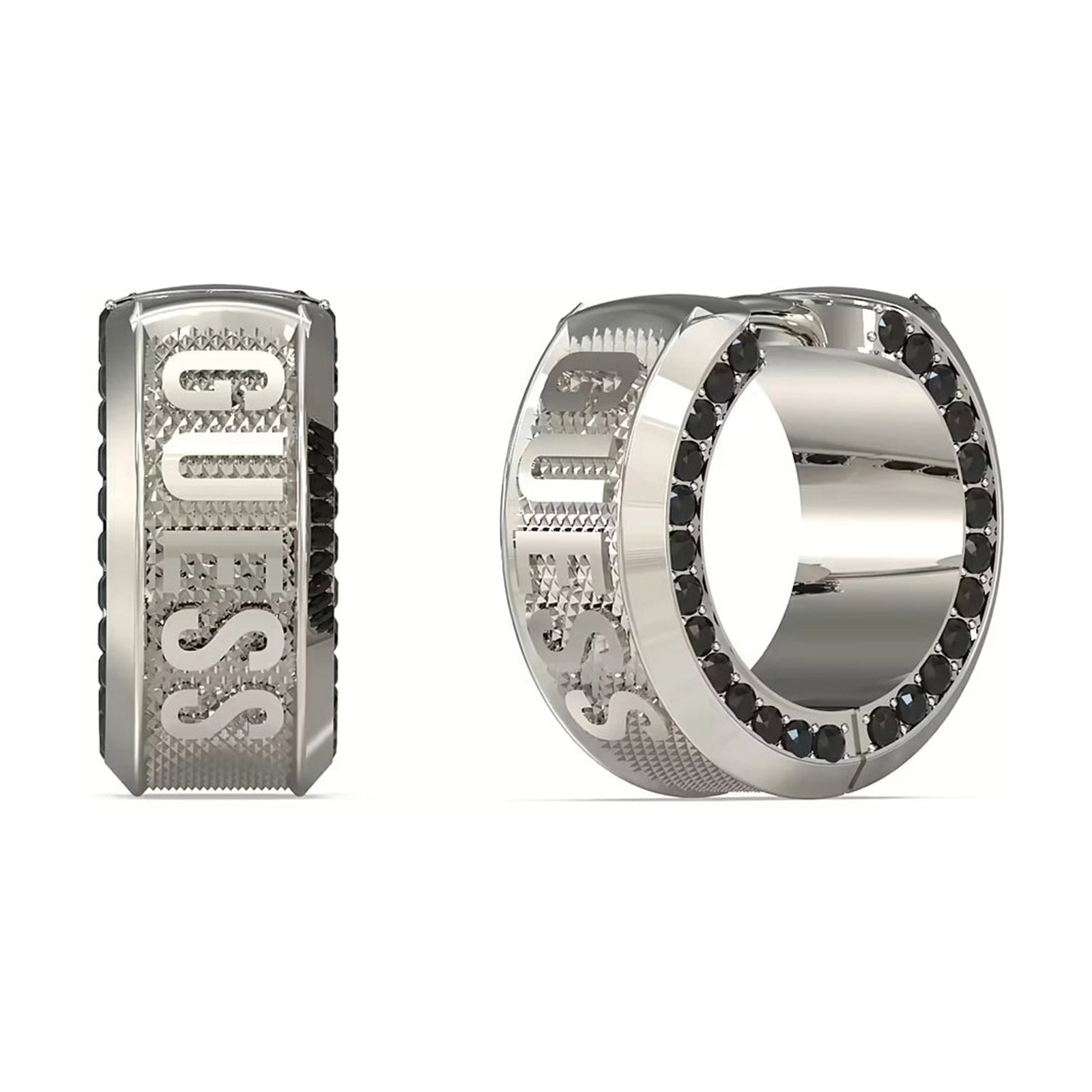 Guess Herren Ohrstecker Lion King JUME05013JW - Silber