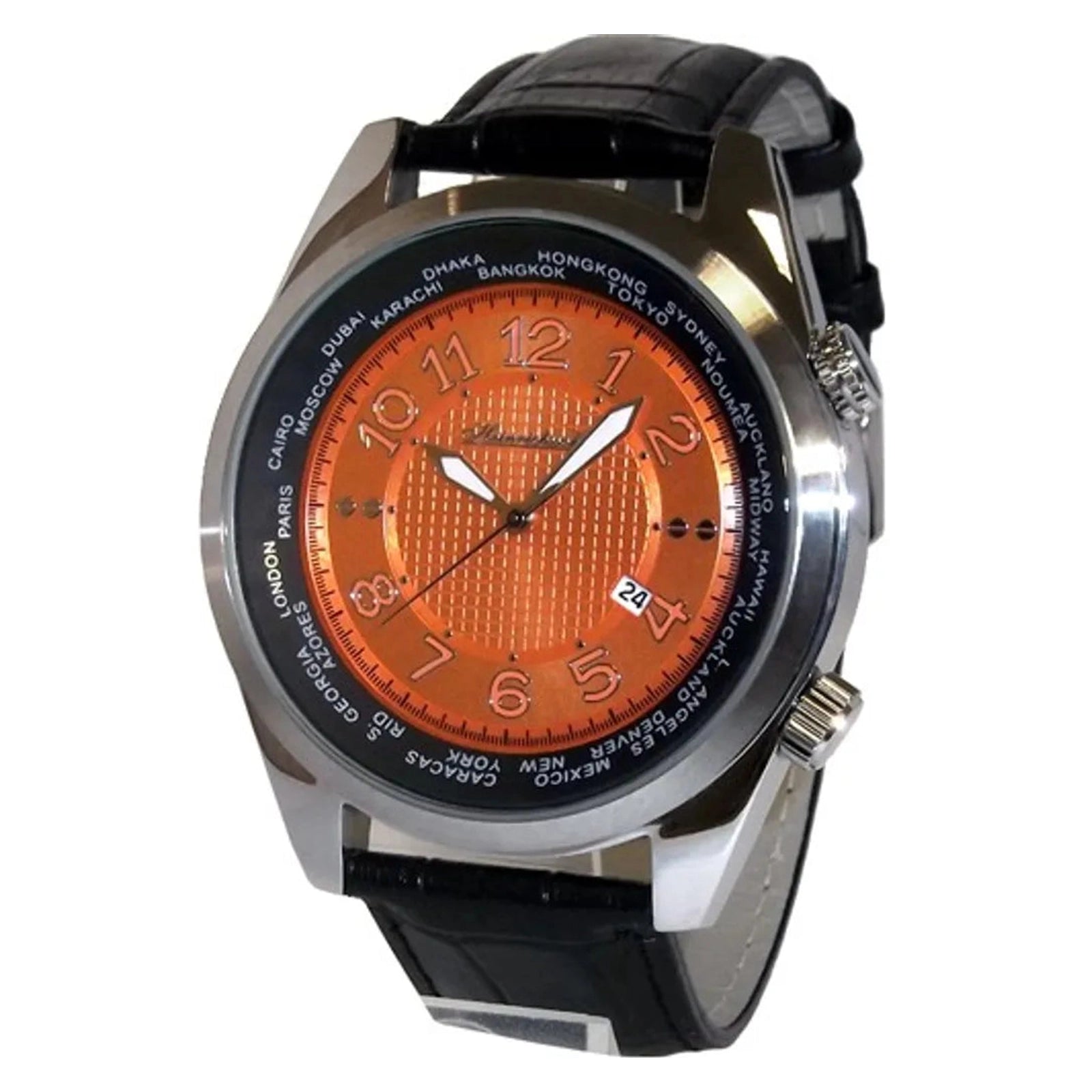 HEINRICHSSOHN Danzig Orange HS1003O Herrenuhr - HEINRICHSSOHN Danzig Orange HS1003O Herrenuhr - View 4