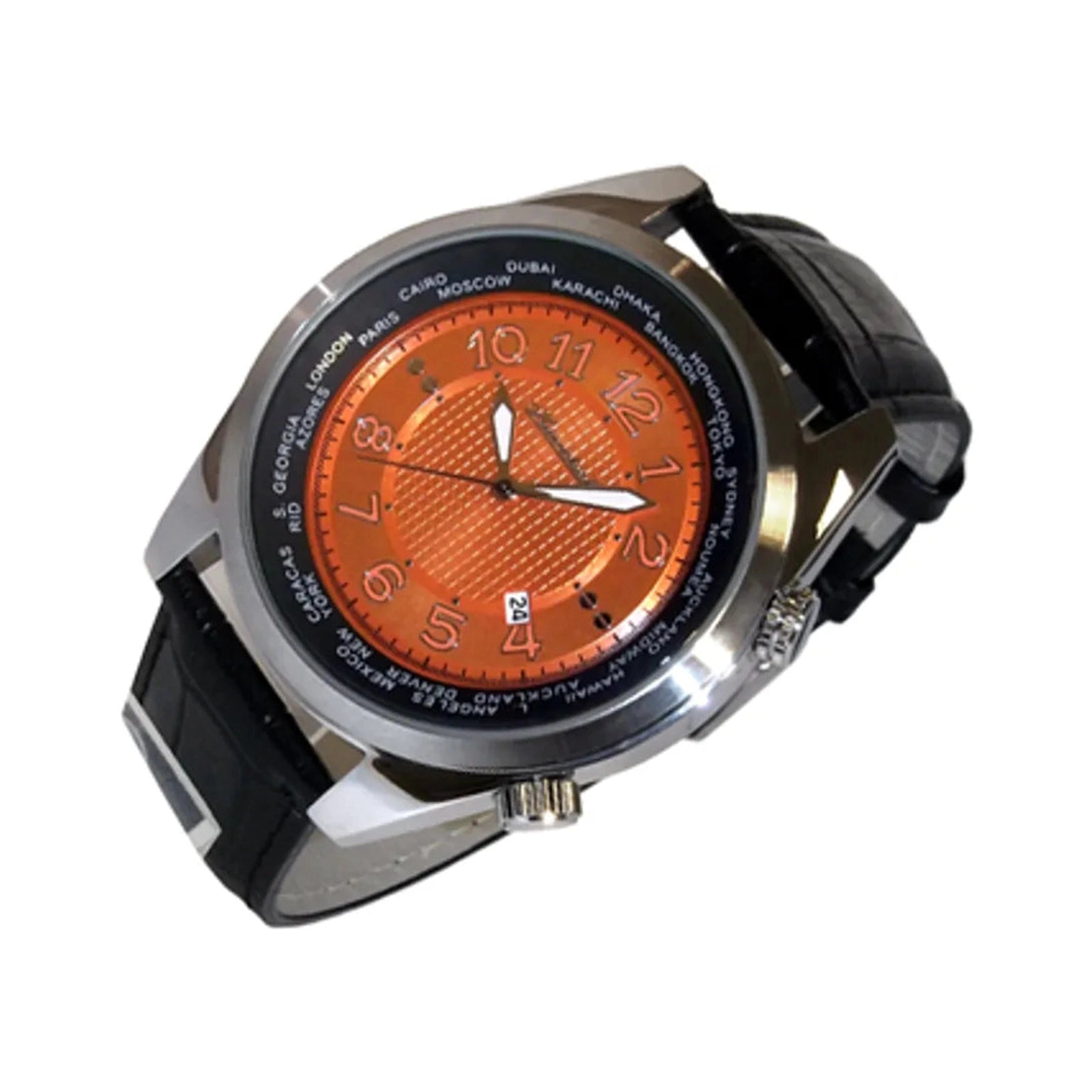 HEINRICHSSOHN Danzig Orange HS1003O Herrenuhr - HEINRICHSSOHN Danzig Orange HS1003O Herrenuhr - View 3